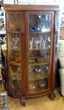 OAK DISPLAY CABINET