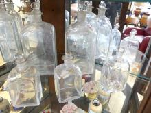 SIX ANTIQUE APOTHECARY BOTTLES