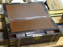 LARGE ROSEWOOD LAP DESK