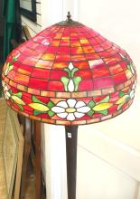 BAETZ BROS. STAINED GLASS FLOOR LAMP