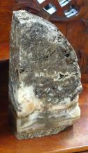 FOUR GEODE BOOKENDS