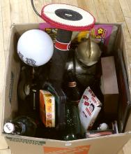 BOX LOT OF BAR ITEMS