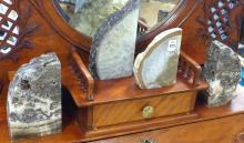 FOUR GEODE BOOKENDS