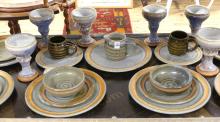 STONEWARE ART POTTERY DISHES