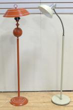 TWO RETRO FLOOR LAMPS