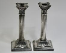 SILVER PLATED CANDLESTICKS