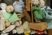 8 ANTIQUE/VINTAGE DOLLS