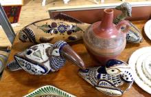 SIX PIECES OF MEXICAN POTTERY