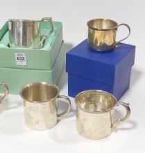SEVEN STERLING BABY CUPS