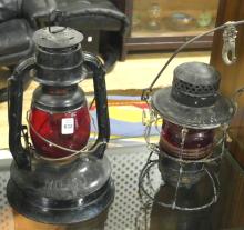 TWO ANTIQUE LANTERNS
