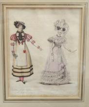 SET OF 19TH CENTURY "FASHION" ENGRAVINGS