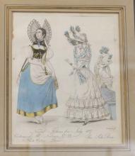 SET OF 19TH CENTURY "FASHION" ENGRAVINGS