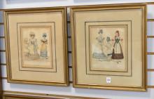 SET OF 19TH CENTURY "FASHION" ENGRAVINGS