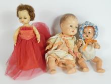 5 VINTAGE DOLLS