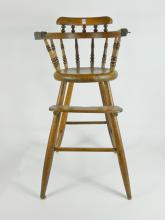 ANTIQUE WOODEN HIGH CHAIR