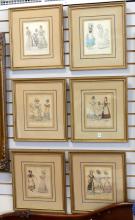 SET OF 19TH CENTURY "FASHION" ENGRAVINGS