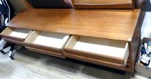 TEAK DRESSER WITH MIRROR