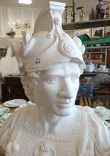 LARGE CERAMIC "ROMAN SOLDIER" BUST