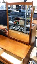 TEAK DRESSER WITH MIRROR
