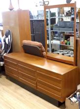 TEAK DRESSER WITH MIRROR