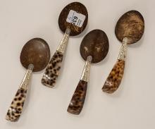 FOUR UNIQUE SPOONS