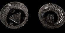TWO PIECES OF FINE CUT CRYSTAL