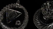TWO PIECES OF FINE CUT CRYSTAL