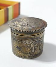 WWII MEDAL, STERLING SPOON AND SNUFF BOX