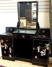 JAPANESE LACQUER VANITY DRESSER