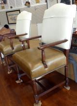 SET OF OAK DINING CHAIRS