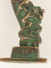 TWO CABINET BRONZE SCUPTURES