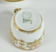 BUTTER DISH, CUP AND SAUCER