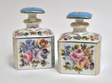 PAIR OF PERFUME JARS