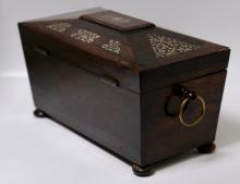 ROSEWOOD TEA CADDY