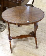 ROSEWOOD AND MAHOGANY WINE TABLE