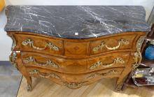 EXCEPTIONAL FRENCH BOMBE COMMODE