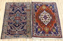 TWO SMALL PERSIAN RUGS