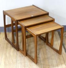 MCM TEAK NESTING TABLES