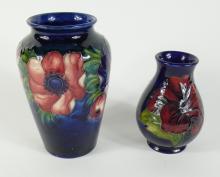 TWO MOORCROFT POTTERY VASES