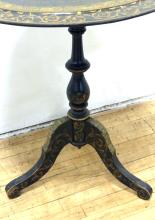 VICTORIAN PAPIER MACHE TILT-TOP TABLE