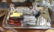 CUTLERY, KNIFE RESTS AND SHAKERS