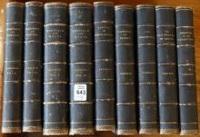 NINE LEATHER BOUND VOLUMES