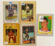 5 NHL ROOKIE CARDS