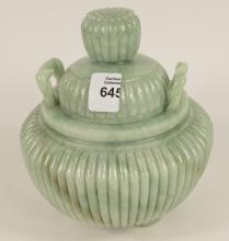 CHINESE CELADON JADEITE CENSOR