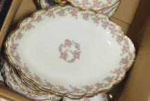 LIMOGES "BRIDAL WREATH" DINNERWARE