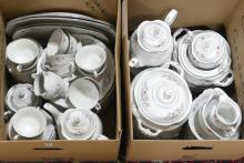 TWO BOX LOTS OF POLISH DINNERWARE