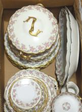LIMOGES "BRIDAL WREATH" DINNERWARE