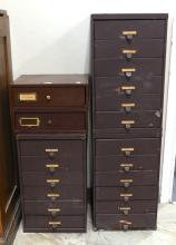 FOUR WATCHMAKER'S CABINETS