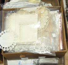 THREE BOX LOTS OF TABLE LINENS