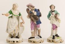 3 ANTIQUE PORCELAIN FIGURINES